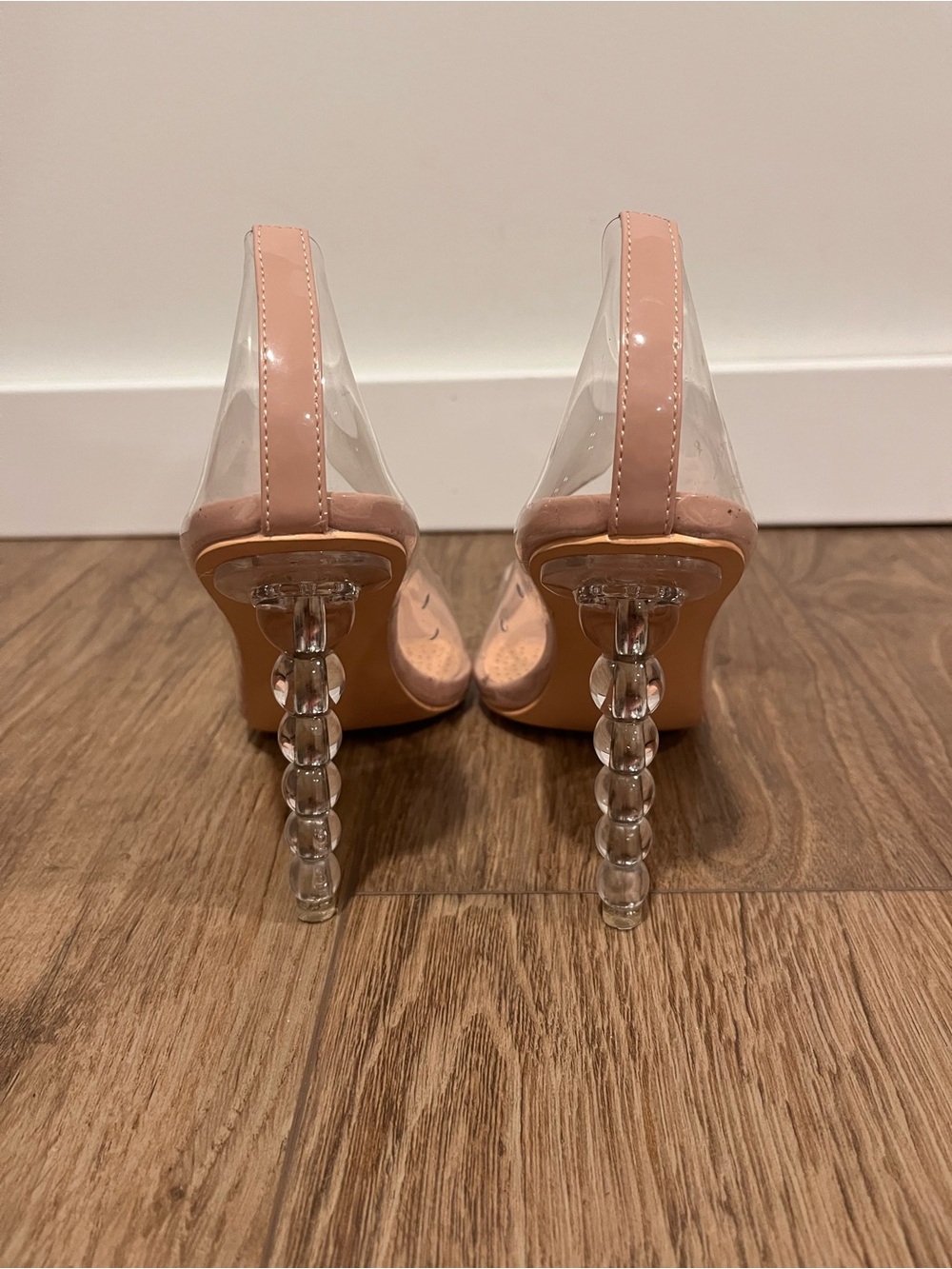 Azalea Wang nude/ transparent heels - Picture 5 of 12